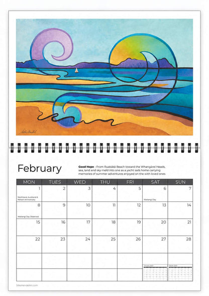 2027 Hand Painted Art Calendar by Silke Hendel PRE-ORDER