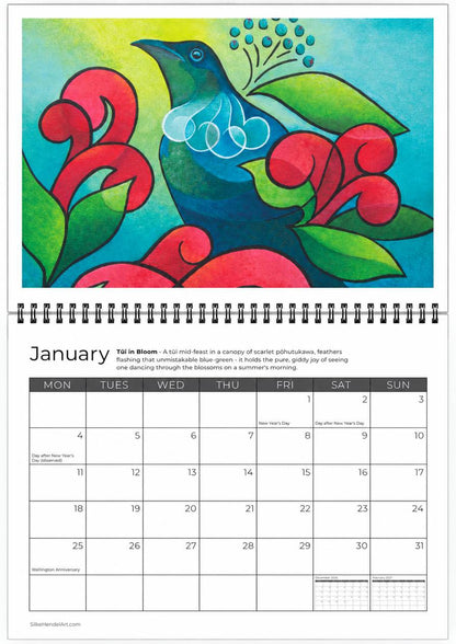 2027 Hand Painted Art Calendar by Silke Hendel PRE-ORDER